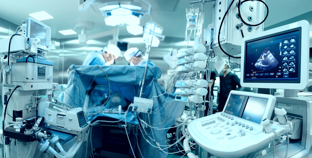 Ein Ultraschall-Gerät in einer Klinik