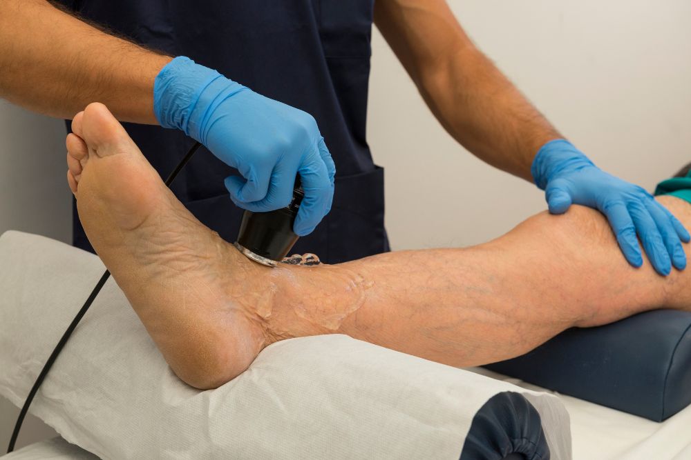 Ultraschalltherapie Fuß